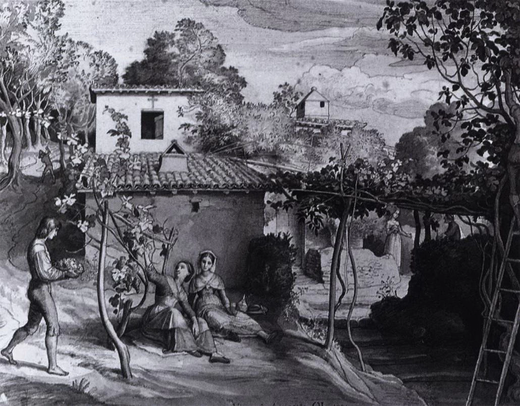 La veduta dell'arciprete a Olevano - Albertinum, Dresden